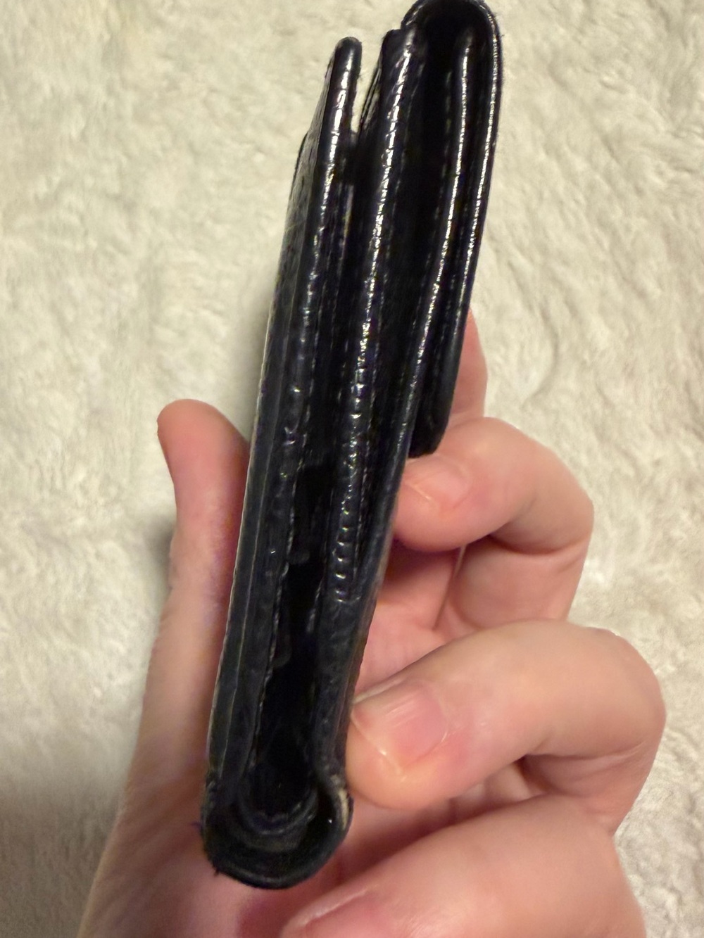Ferragamo Black croc embossed Leather wallet - Picture 4 of 8